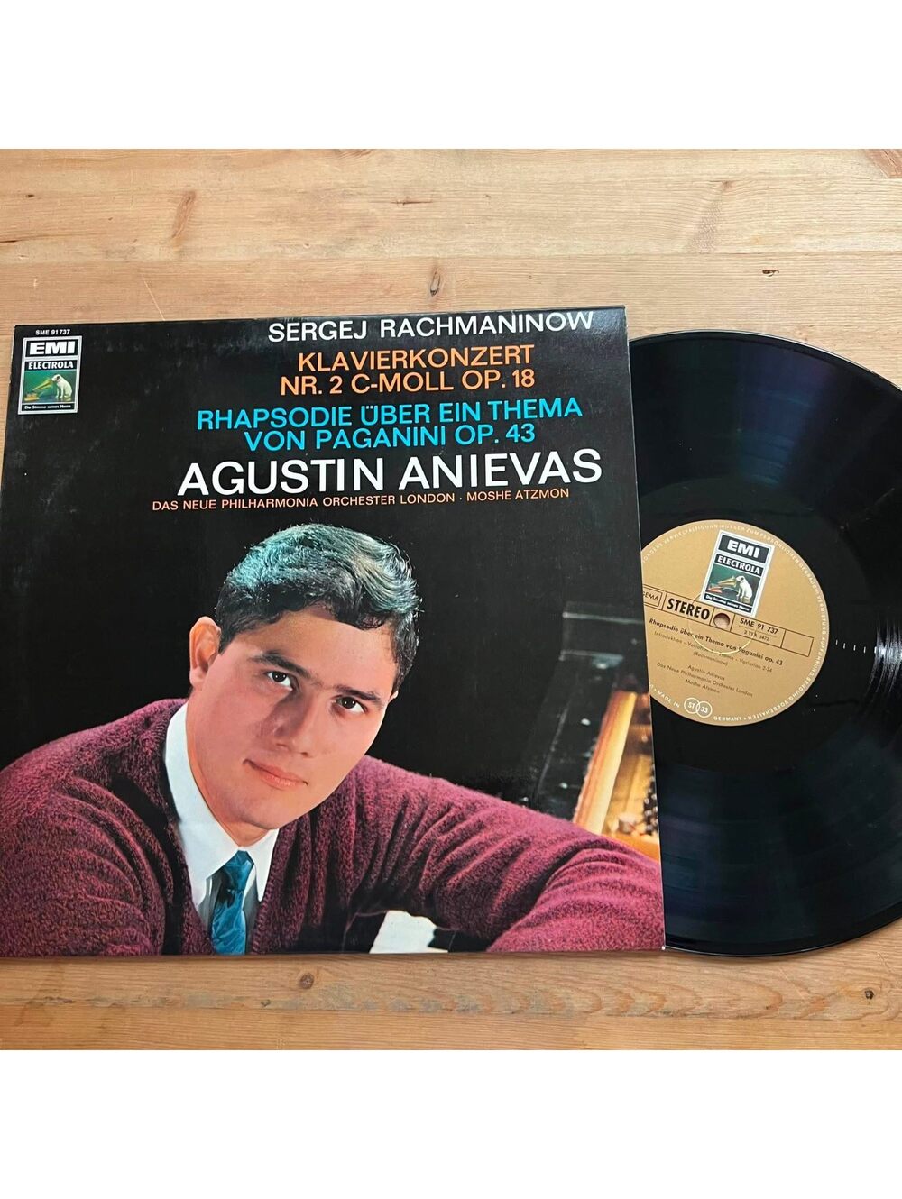 Agustin Anievas - Rhapsodie Uber Ein Thema Von Paganini Op.43 33rpm VG+ VR20